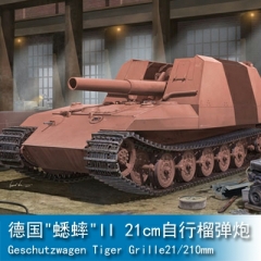 Trumpeter Geschutzwagen Tiger Grille21/210mm Mortar 18/1 L/31 1:35 Armored vehicle 01540